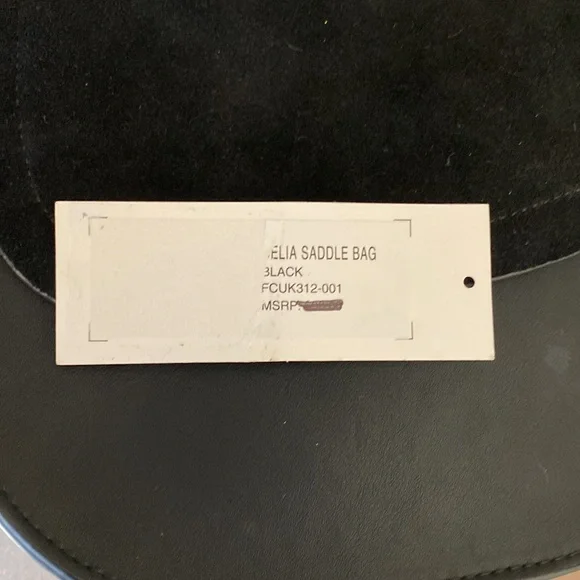 French Connection Saddlebag Black Leather - Picture 5 of 14